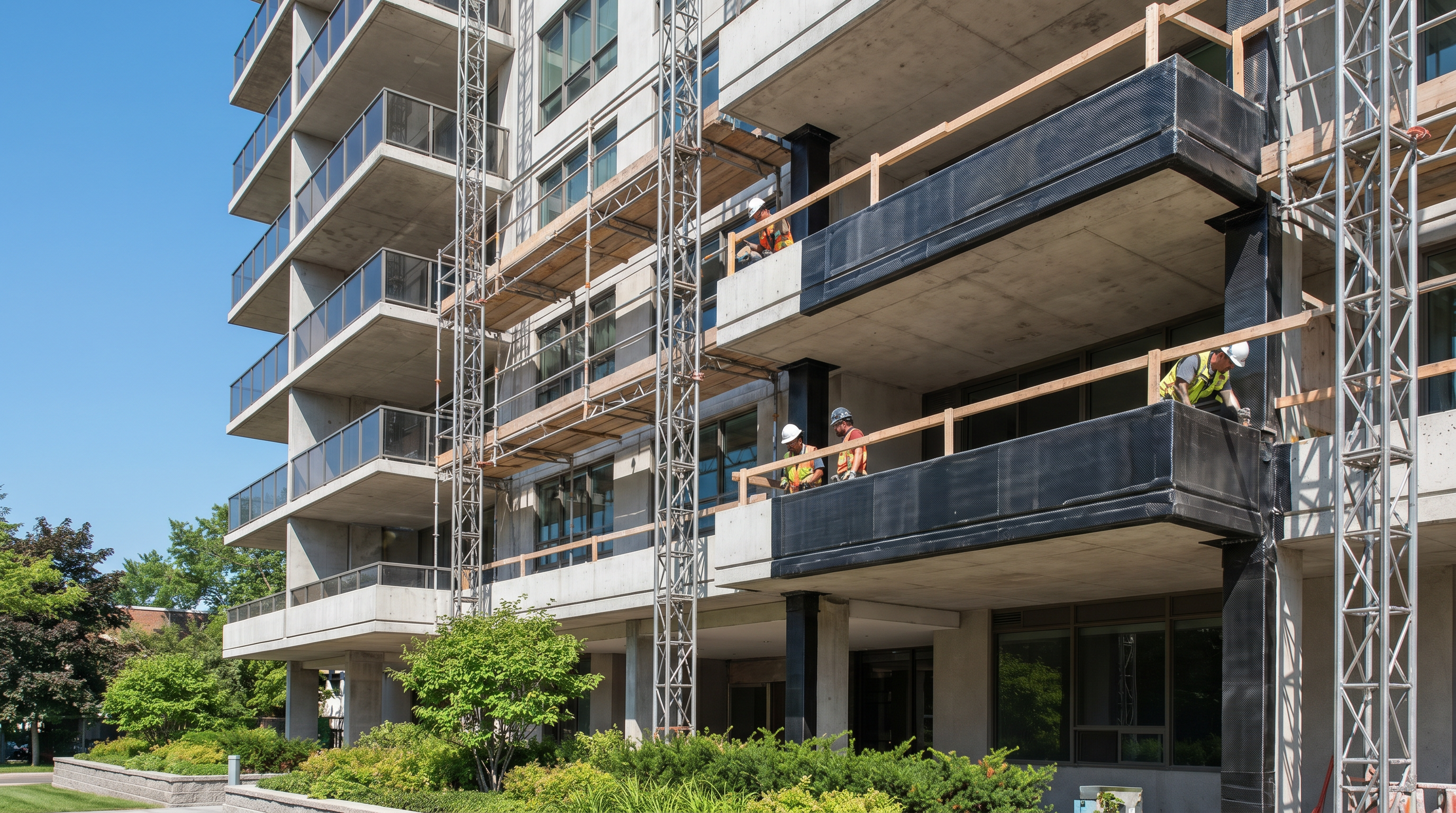 CFRP Strengthening for Residential Condominiums
