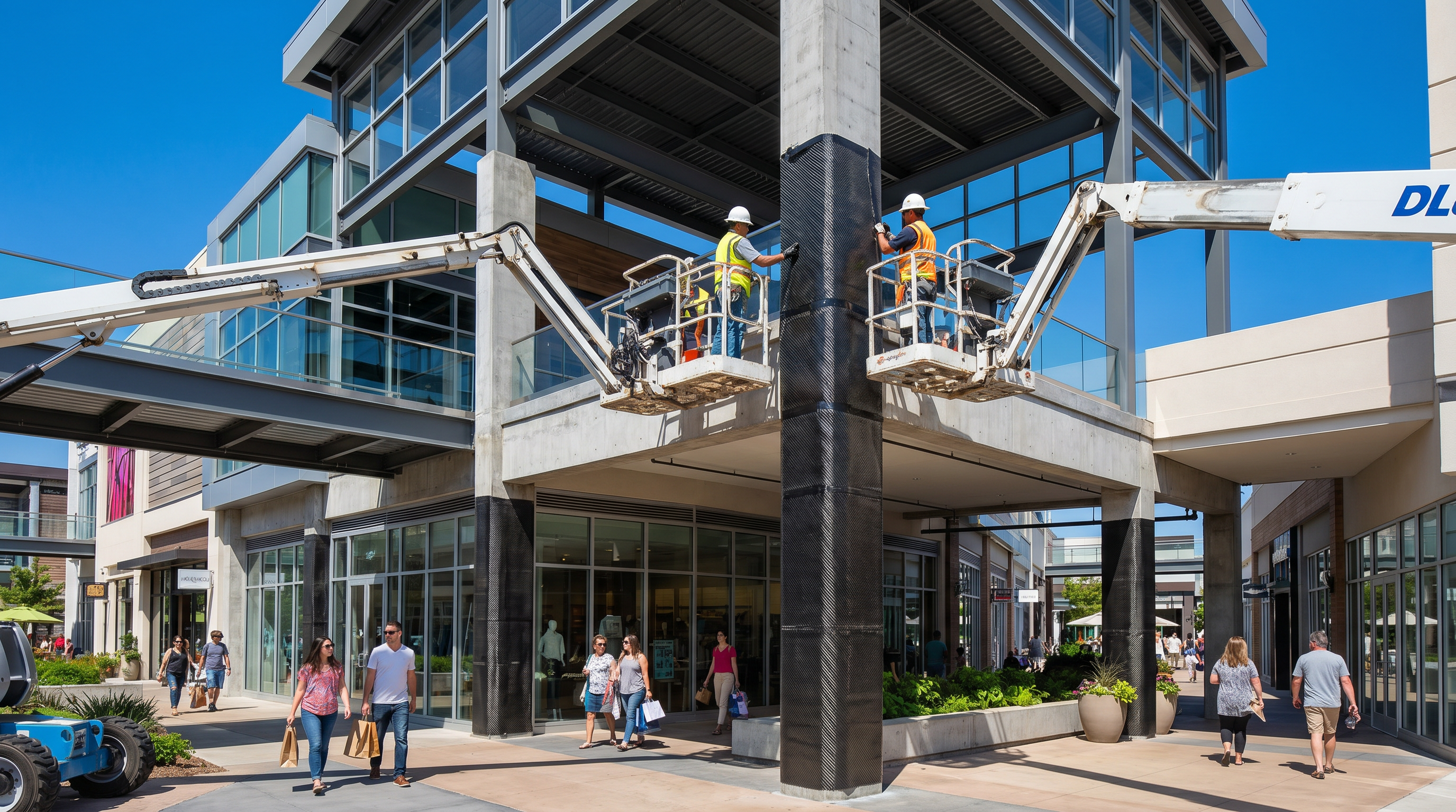 CFRP Strengthening for Retail and Commercial Buildings